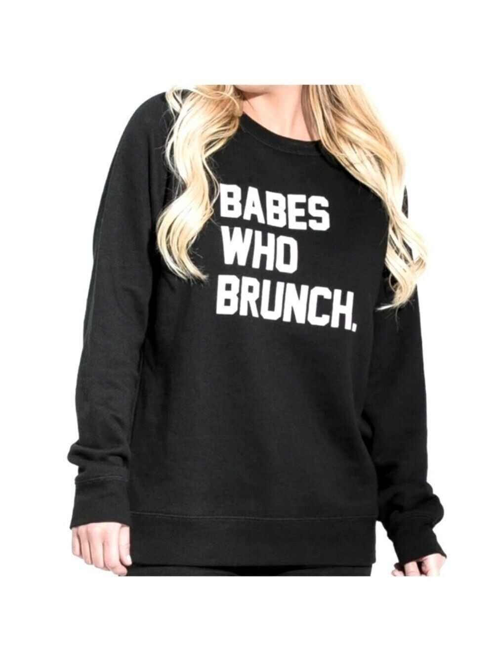Brunette the Label Babes Who Brunch
Crew Neck Sweatshirt Black Size XS / Small